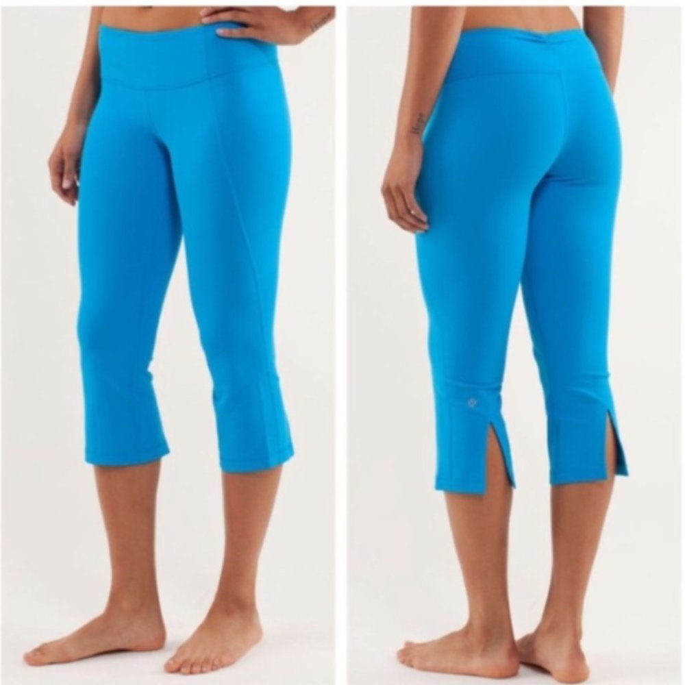 lululemon athletica Vivid Blue Cropped Leggings